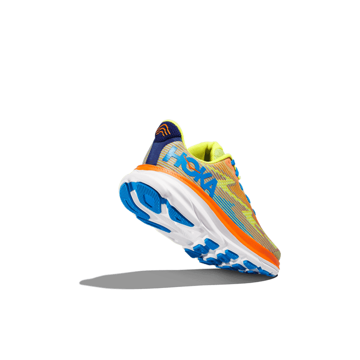 Hoka One One Clifton 9 'Evening Primrose Vibrant Orange' (GS) Angle 2