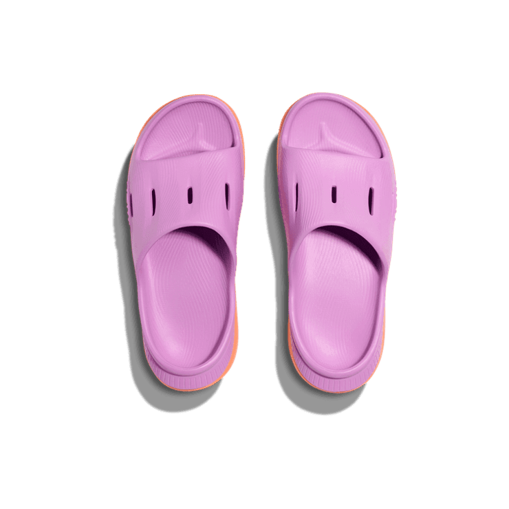 Hoka One One Ora Recovery Slide 3 'Cyclamen Mock Orange' (GS) Angle 0