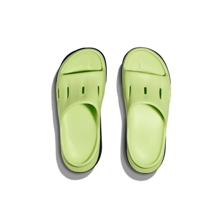 Hoka One One Ora Recovery Slide 3 'Lettuce Bellwether Blue' (GS) Angle 0