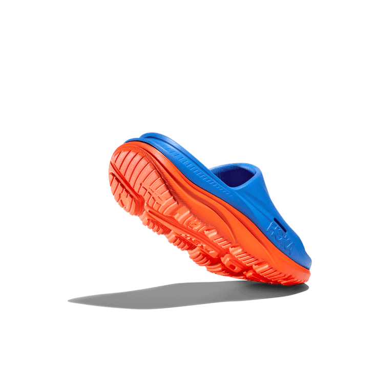Hoka One One Ora Recovery 3 Slide 'Coastal Sky Vibrant Orange' (GS) Angle 2