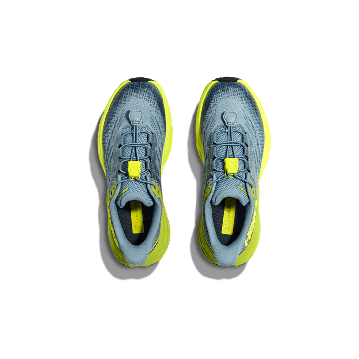 Hoka One One Speedgoat 5 'Stone Blue Dark Citron' (GS) Angle 0