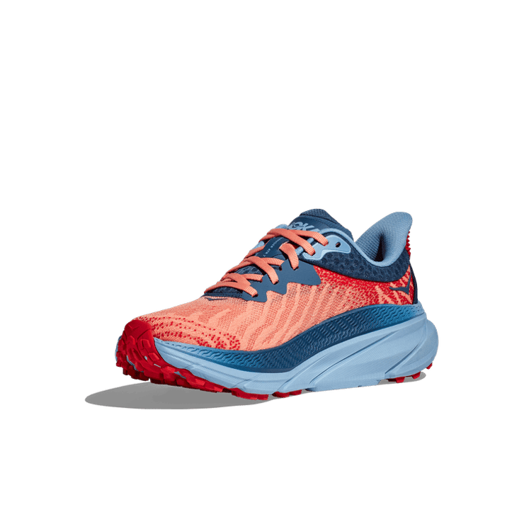 Hoka One One Challenger ATR 7 'Papaya Real Teal' (W) Angle 1