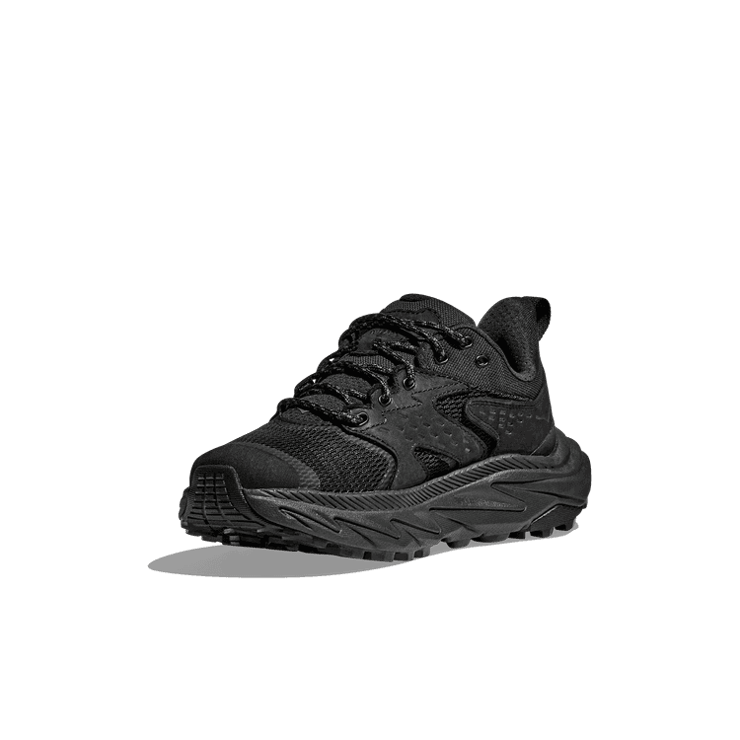 Hoka One One Anacapa 2 Low GORE-TEX 'Triple Black' (GS) Angle 1