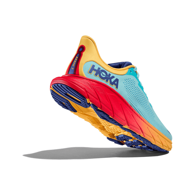 Hoka One One Arahi 7 'Cloudless Poppy' Angle 2