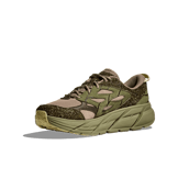 Hoka One One Clifton L Suede 'Elite Terrain System - Dune Fennel' Angle 1