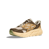 Hoka One One Clifton L Suede 'Elite Terrain System - Oat Milk Pollen' Angle 1