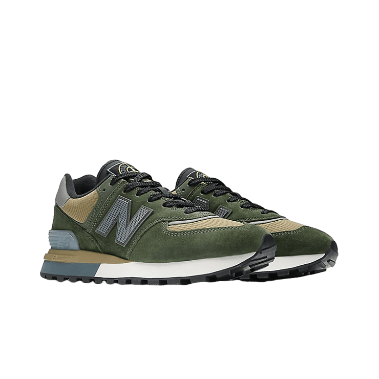 New Balance 574 Legacy Stone Island Dark Green Angle 2