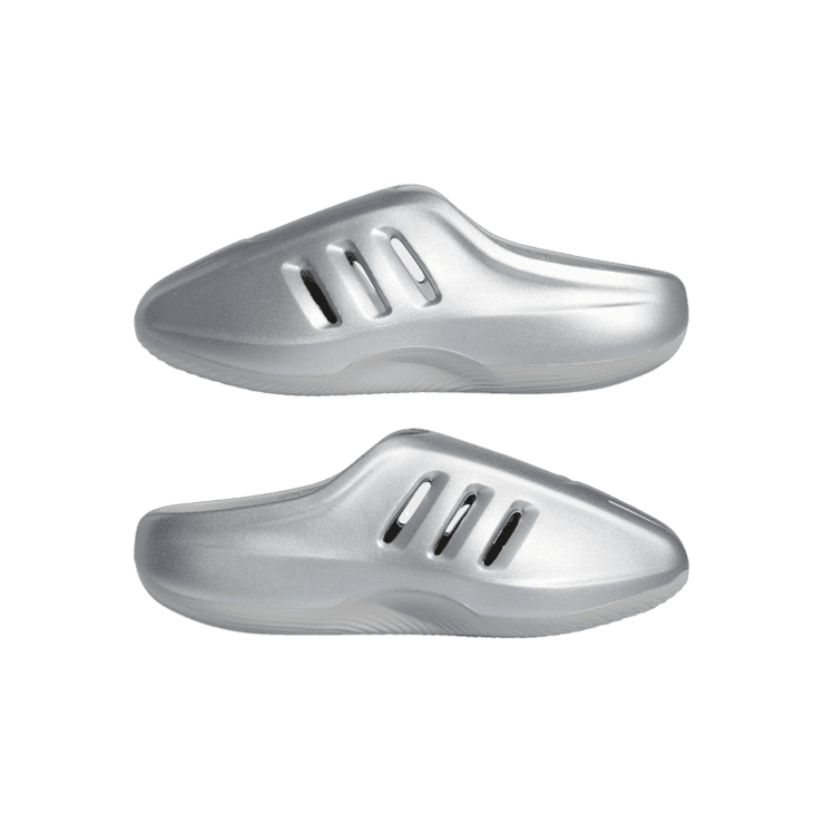 adidas adiFOM IIInfinity Slide Metallic Silver Angle 5