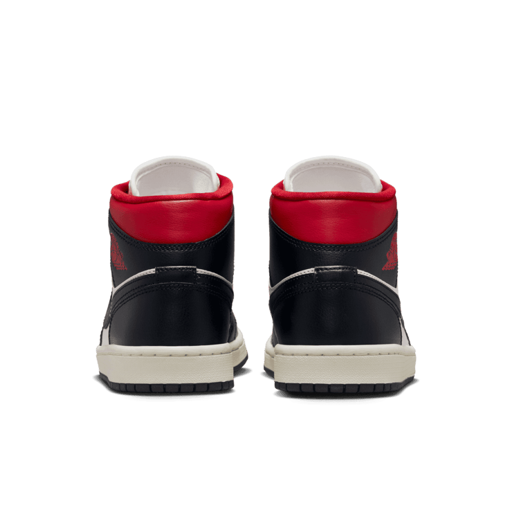 Air Jordan 1 Mid Black Gym Red (W) Angle 3