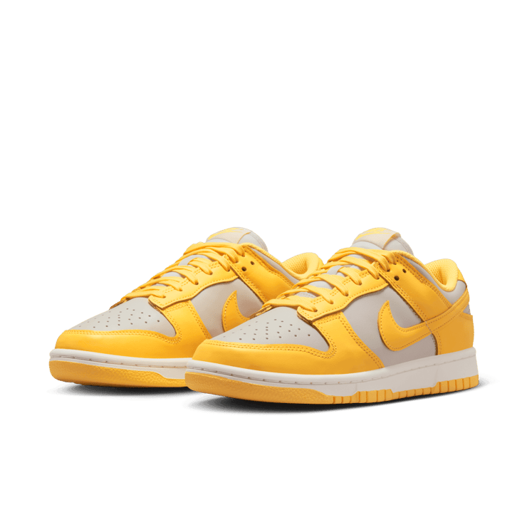 Nike Dunk Low Light Bone Citron Pulse (W) Angle 2