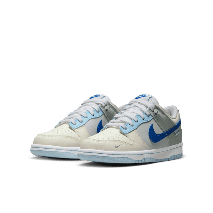 Nike Dunk Low Ivory Hyper Royal (GS) Angle 2