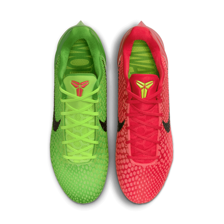 Nike Vapor Edge Kobe 6 SE Mismatch Grinch Cleats Angle 1