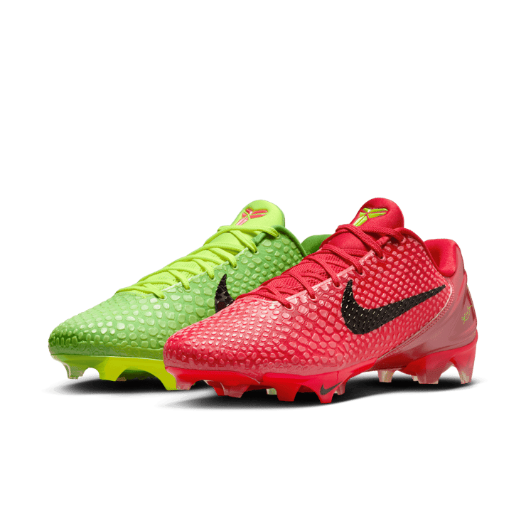 Nike Vapor Edge Kobe 6 SE Mismatch Grinch Cleats Angle 2