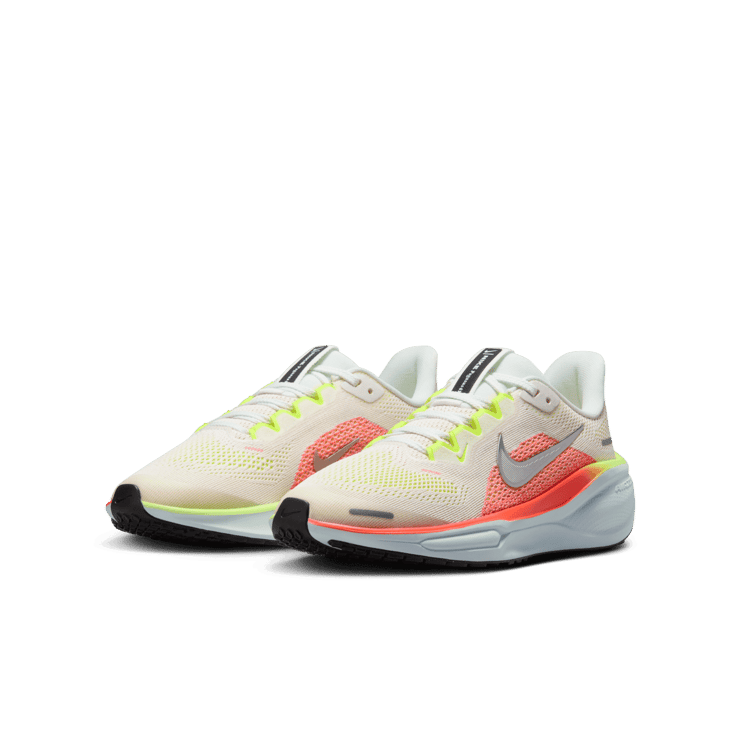 Nike Air Zoom Pegasus 41 Summit White Bright Crimson (GS) Angle 2