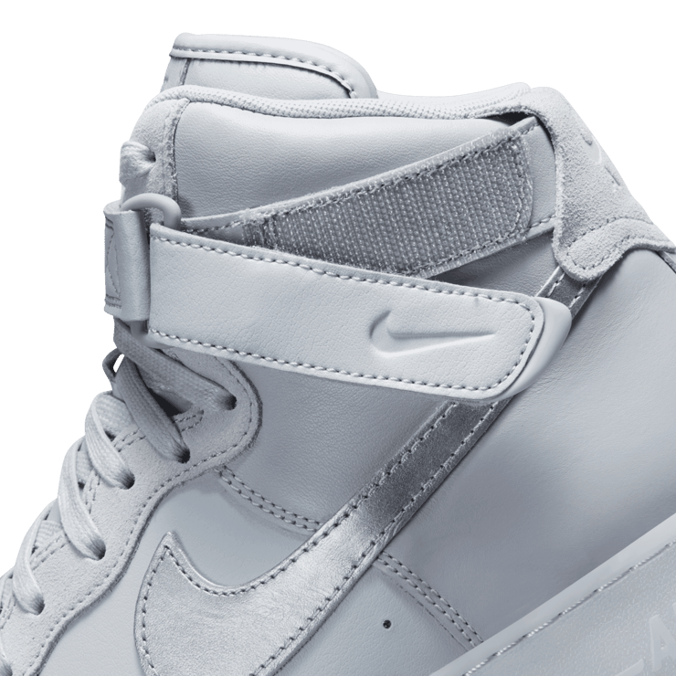 Nike Air Force 1 High Premium Wolf Grey Metallic Silver Angle 6