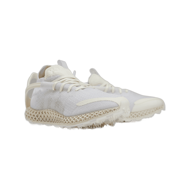 adidas Y-3 4D Runner White Angle 2