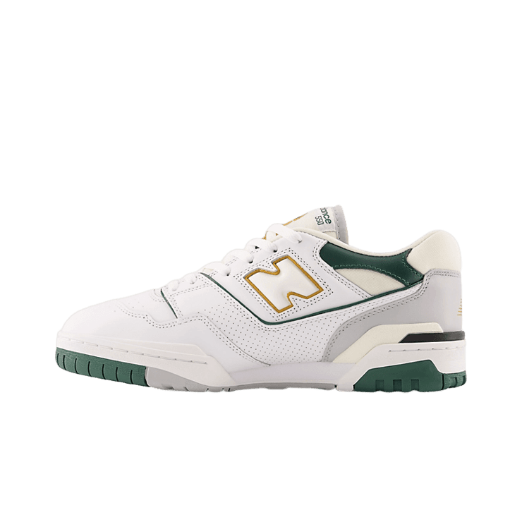 New Balance 550 White Nightwatch Green Angle 0