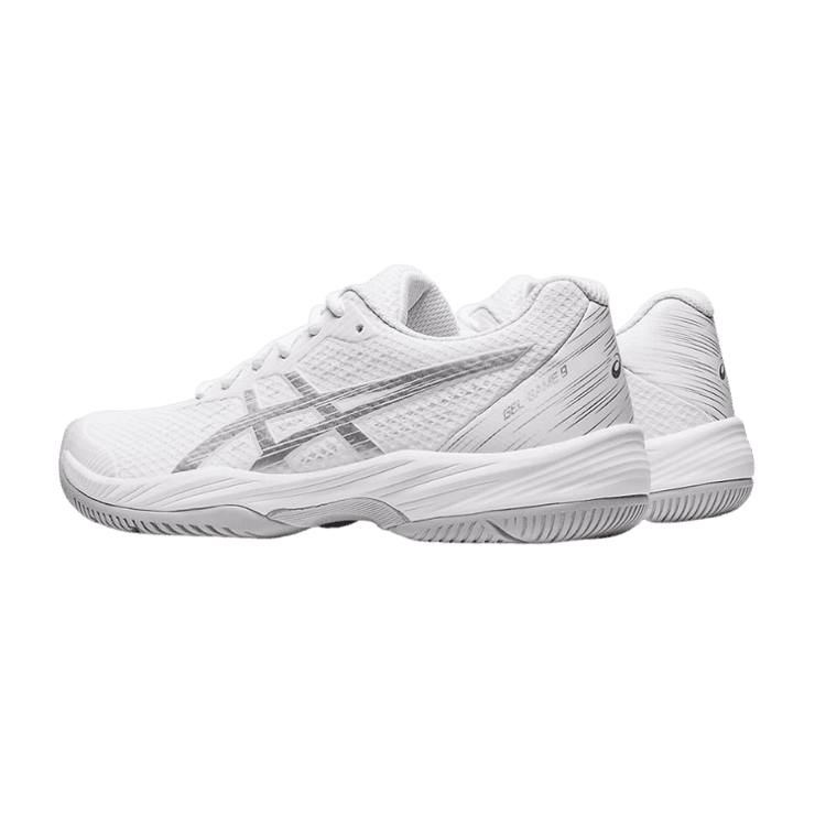 ASICS Gel Game 9 White Pure Silver (W) Angle 1