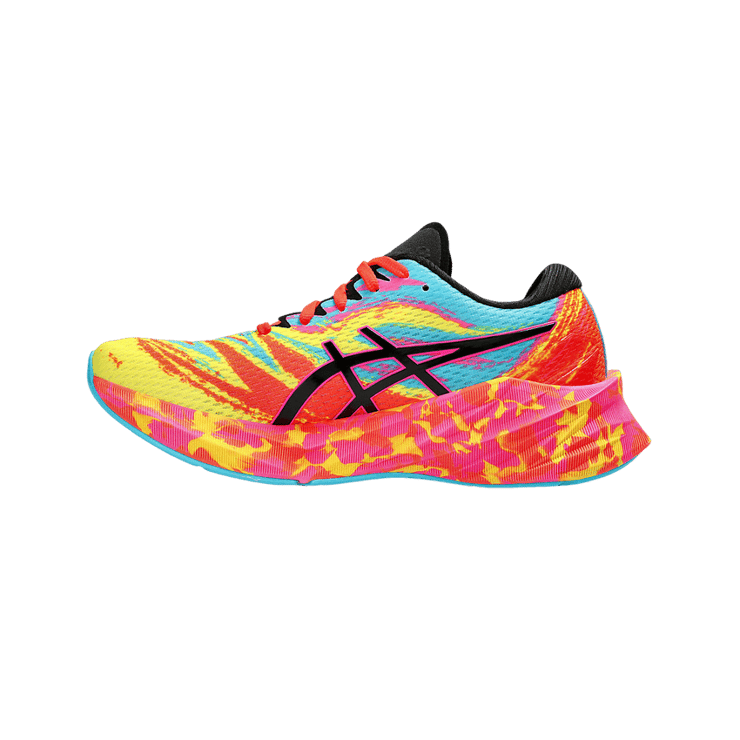 ASICS Novablast 3 Aquarium Vibrant Yellow (W) Angle 2