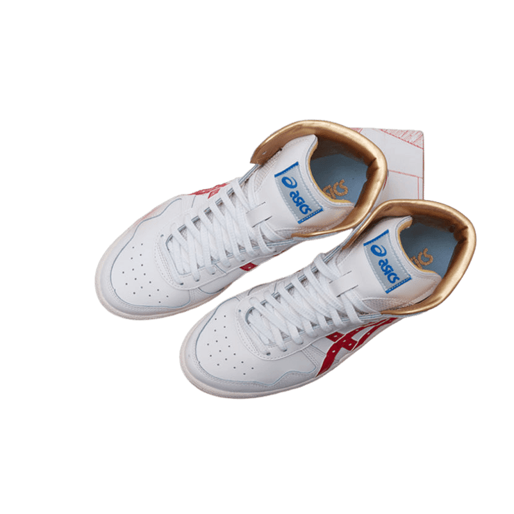 ASICS Unisex Japan L Retro White/Red Angle 3