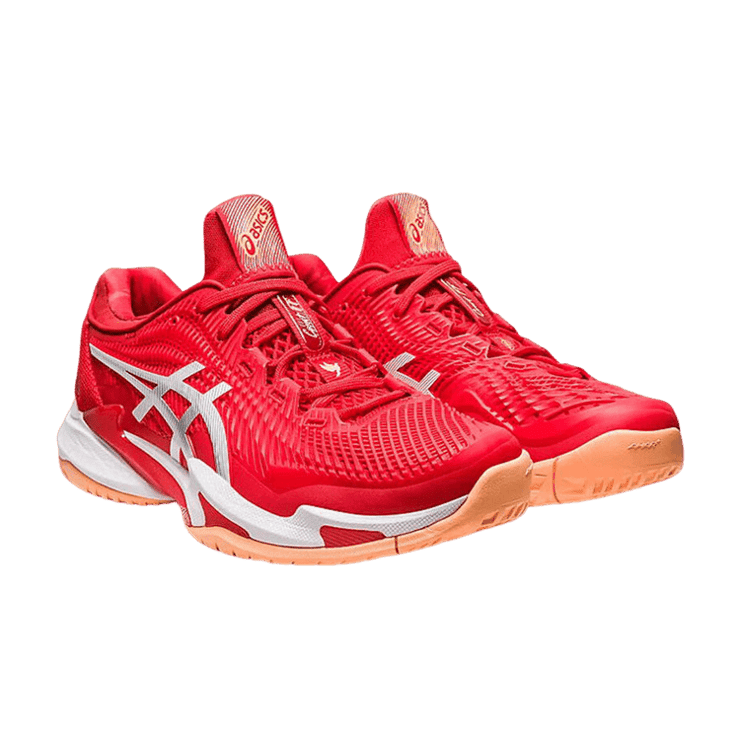 ASICS Court FF 3 Novak Tennis Fiery Red Angle 0