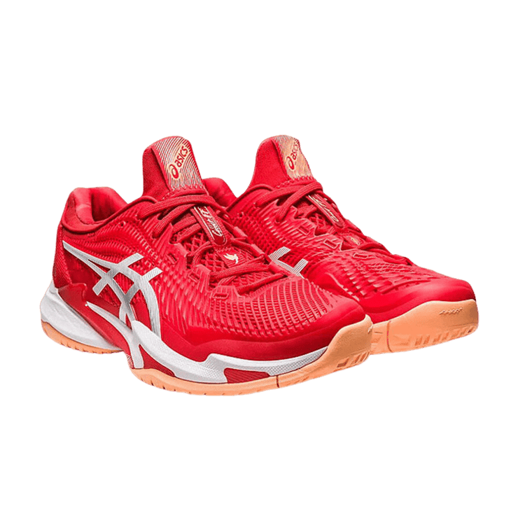 ASICS Court FF 3 Novak Tennis Fiery Red Angle 0
