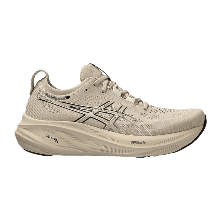 ASICS Gel-Nimbus 26 Feather Grey Black Angle 0