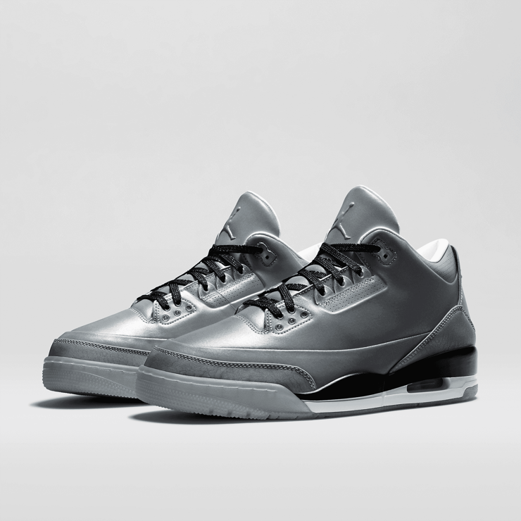 Jordan 3 Retro 5Lab3 Silver Angle 2