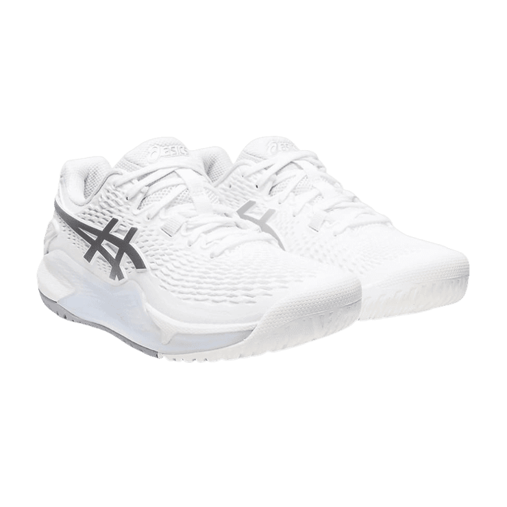 ASICS Gel Resolution 9 White Pure Silver (W) Angle 0