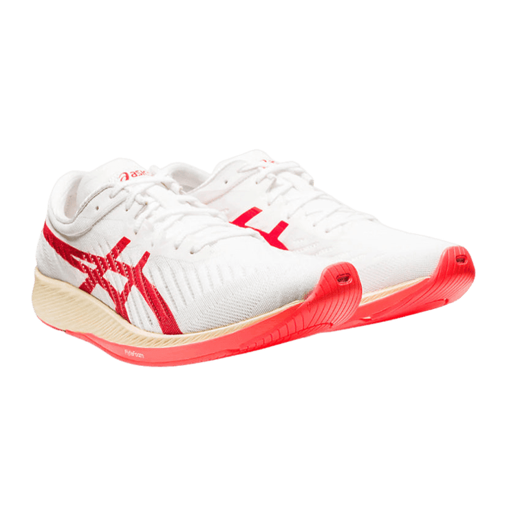 ASICS Metaracer White Sunrise Red Angle 0