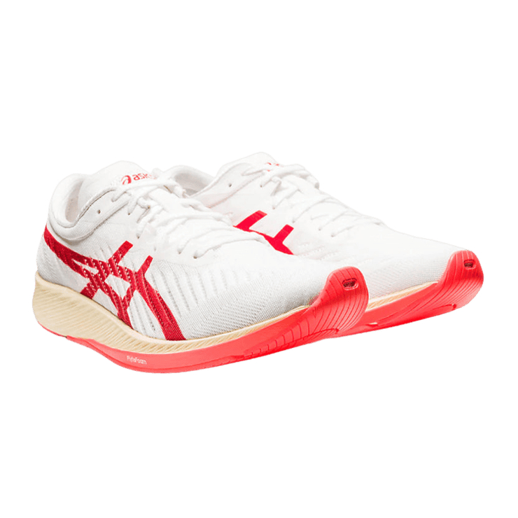 ASICS Metaracer White Sunrise Red Angle 0
