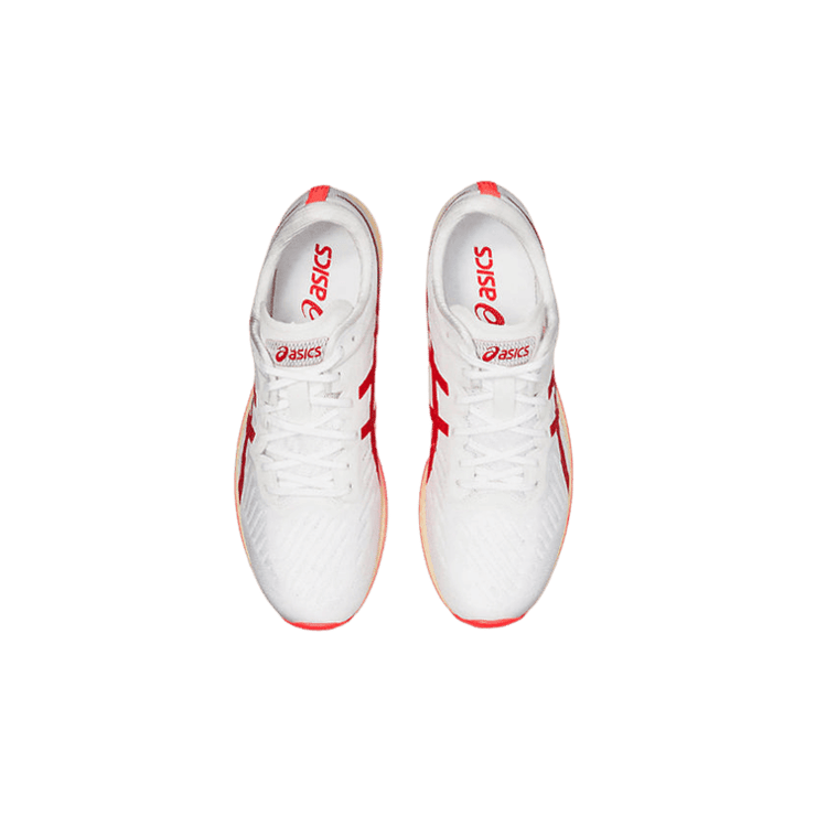 ASICS Metaracer White Sunrise Red Angle 2