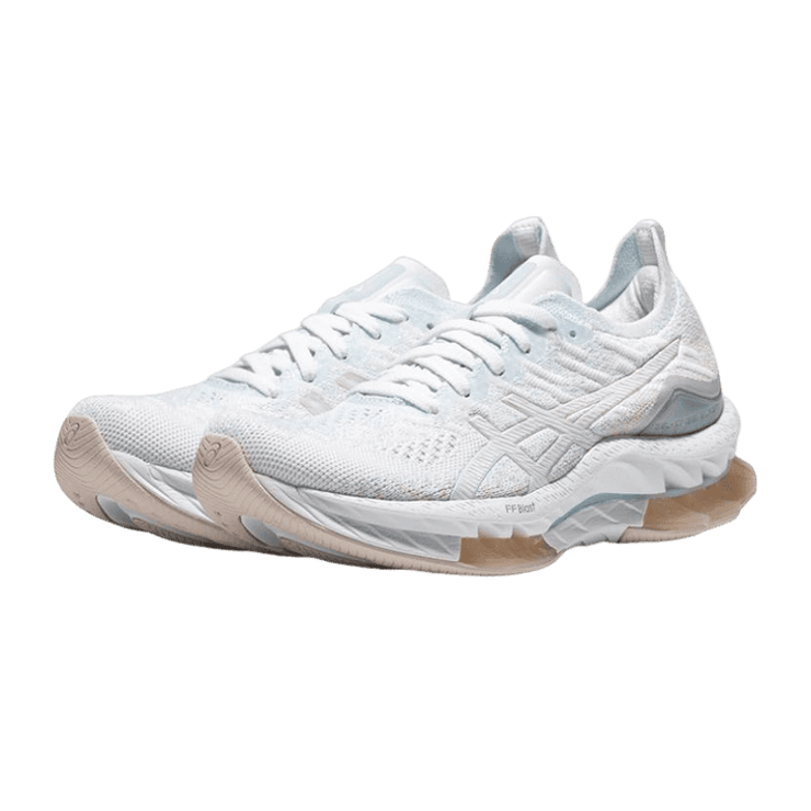 ASICS Kinsei Blast White Mineral Beige (W) Angle 0