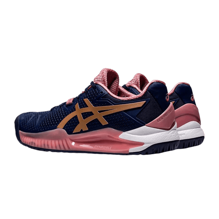 ASICS GEL-Resolution 8 Peacoat Rose Gold (W) Angle 1