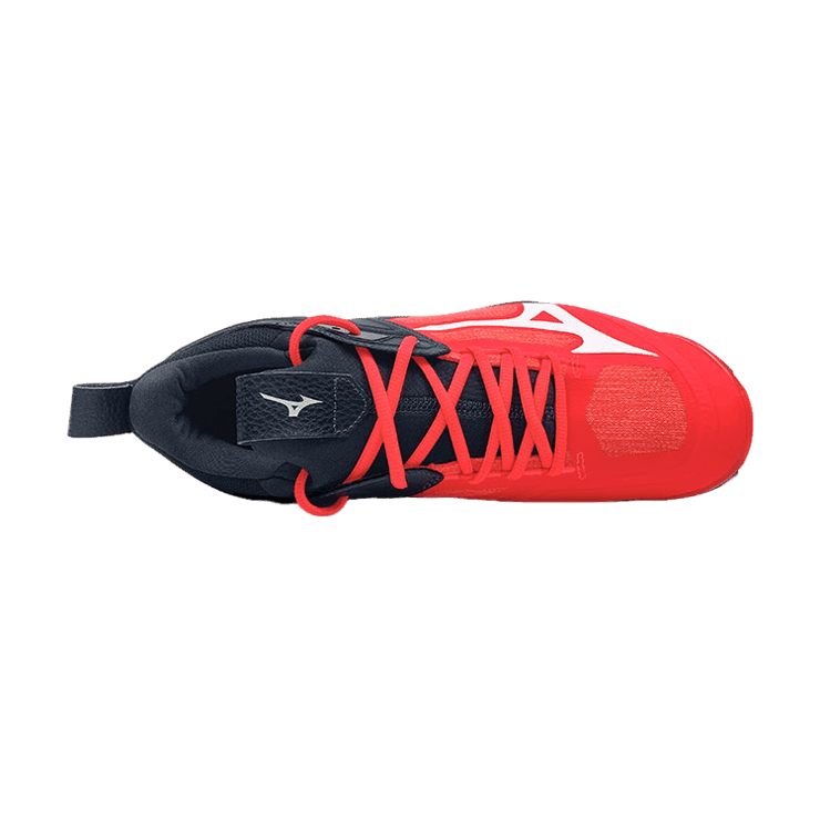 Mizuno Wave Momentum 2 Red/Black Angle 0