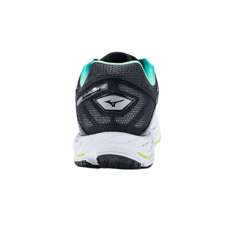 Mizuno Wave Shadow 2 White Black Angle 0