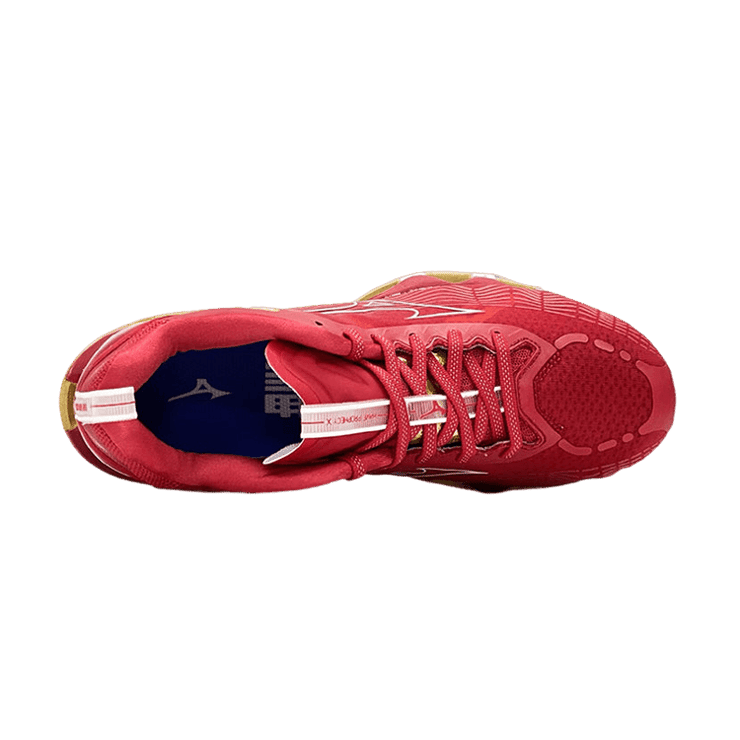 Mizuno Wave Prophecy X 10 Red Gold Angle 0