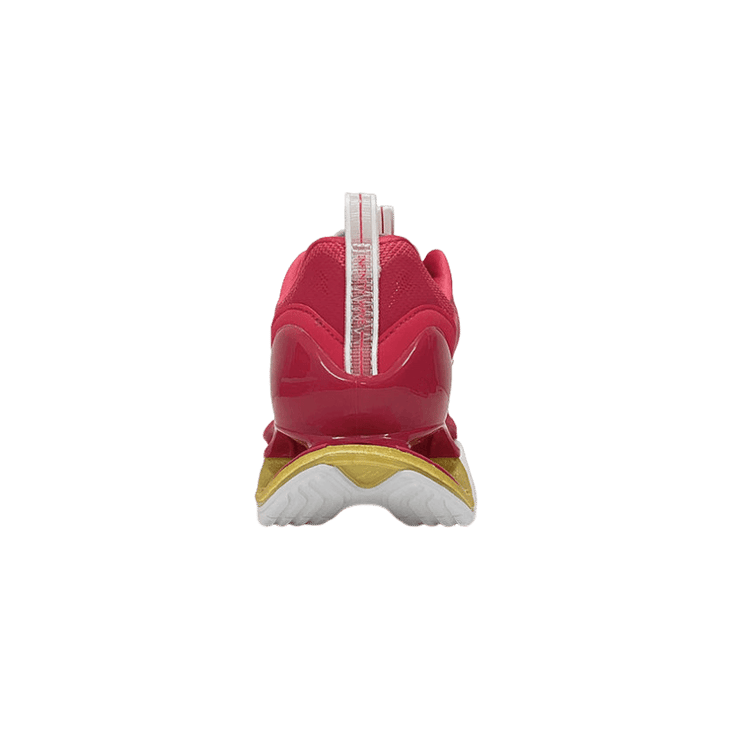 Mizuno Wave Prophecy X 10 Red Gold Angle 1