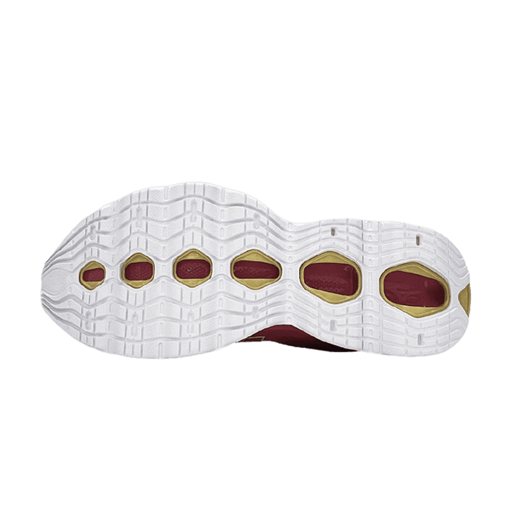 Mizuno Wave Prophecy X 10 Red Gold Angle 2