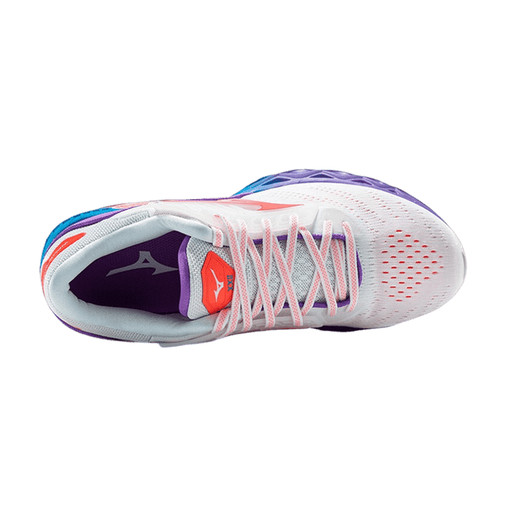 Mizuno Wave Creation White Purple Angle 0