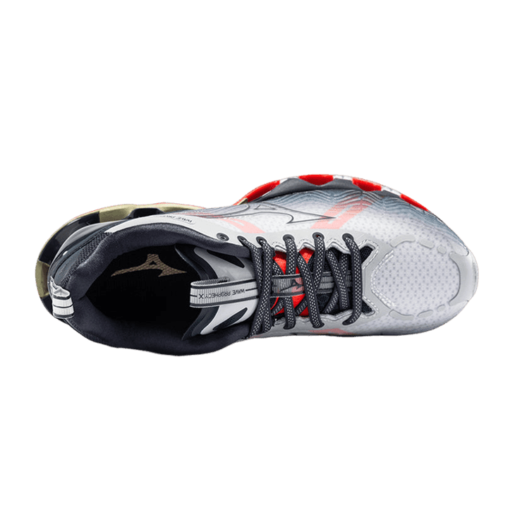 Mizuno Wave Prophecy X 10 Sports Grey Red (W) Angle 0