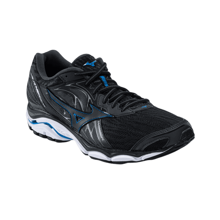 Mizuno Inspire 14 Black Blue Angle 0