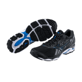 Mizuno Inspire 14 Black Blue Angle 2
