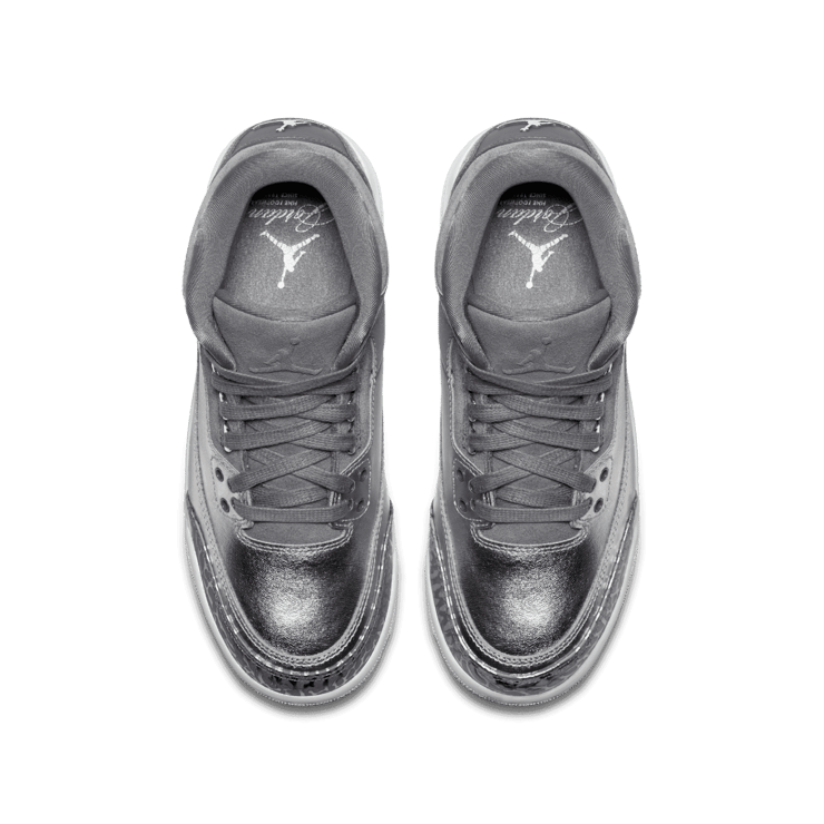 Jordan 3 Retro Premium Heiress Metallic Silver (GS) Angle 1