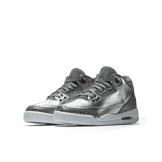 Jordan 3 Retro Premium Heiress Metallic Silver (GS) Angle 2