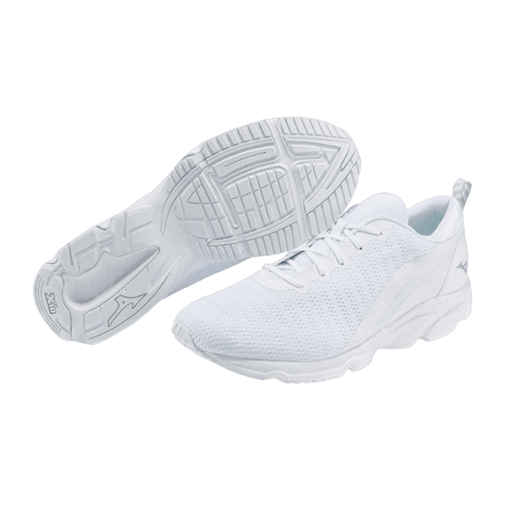 Mizuno Ezrun TO Minimalistic Solid Color White Angle 2