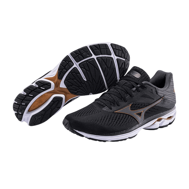 Mizuno Rider 23 Black Gray Angle 2