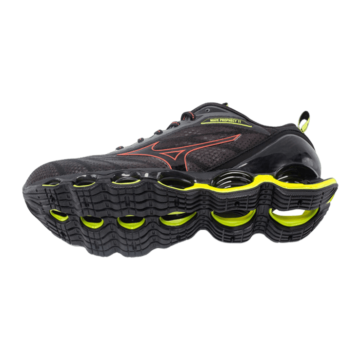 Mizuno Wave Prophecy 11 Low Tops dark grey Red Angle 1