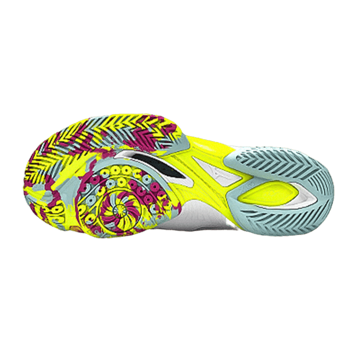 Mizuno Wave Claw 2 Cozy Wear-resistant Low Tops White Angle 2