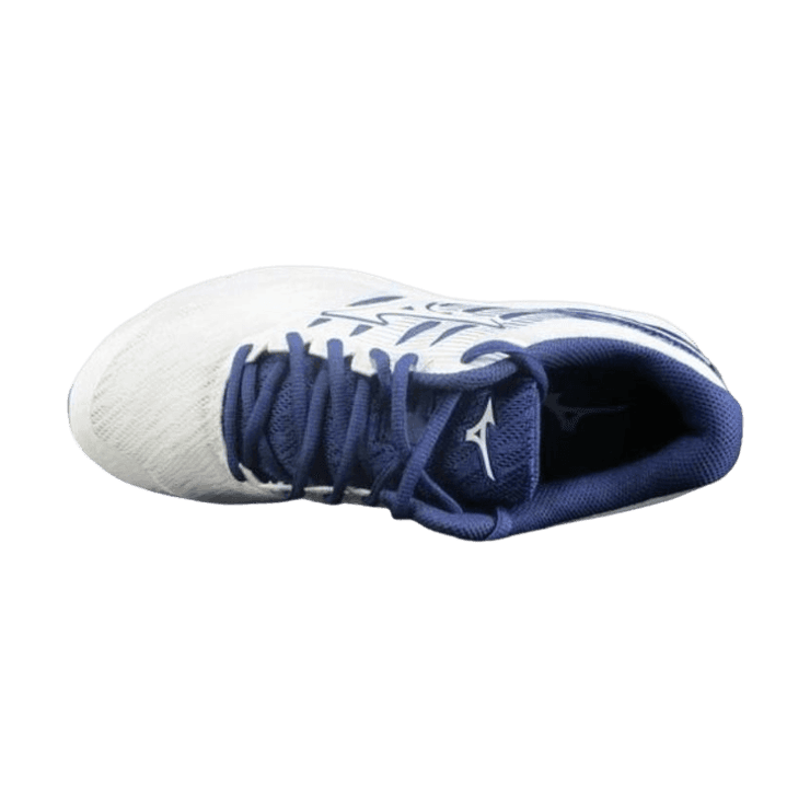 Mizuno Wave Prodigy 2 Low Tops Wear-resistant White Blue Angle 0